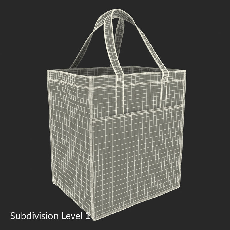 tote bag 3d model