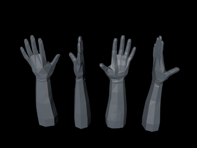 free hand 3d model