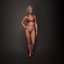 woman female human 3d model