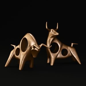 bulls sculpture 3d max