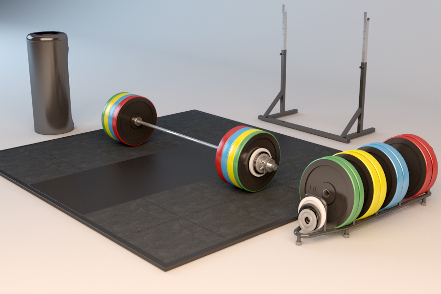 3d olympic weightlifting barbell set