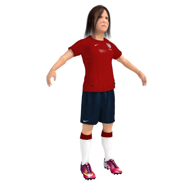 3d soccer girl