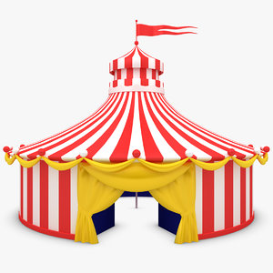 3d circus tent model