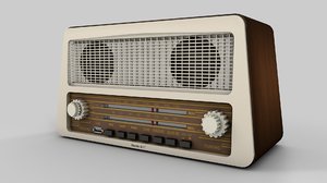 radio vintage 3d model