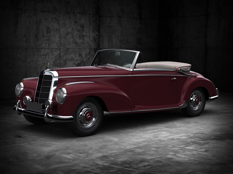 梅赛德斯奔驰300s3d模型