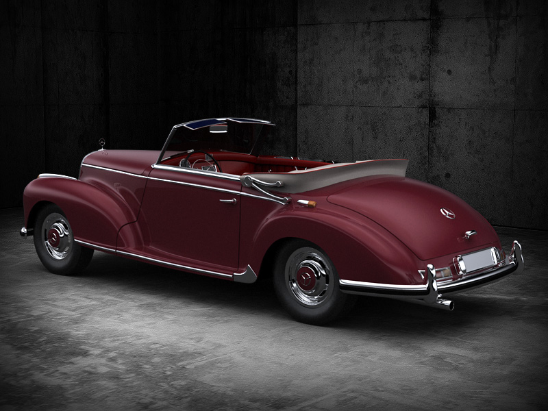 梅赛德斯奔驰300s3d模型