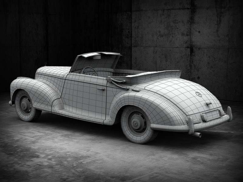 梅赛德斯奔驰300s3d模型