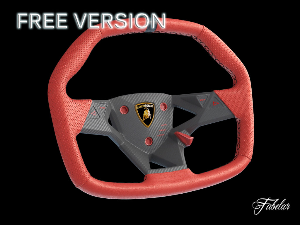 steering wheel 3d model