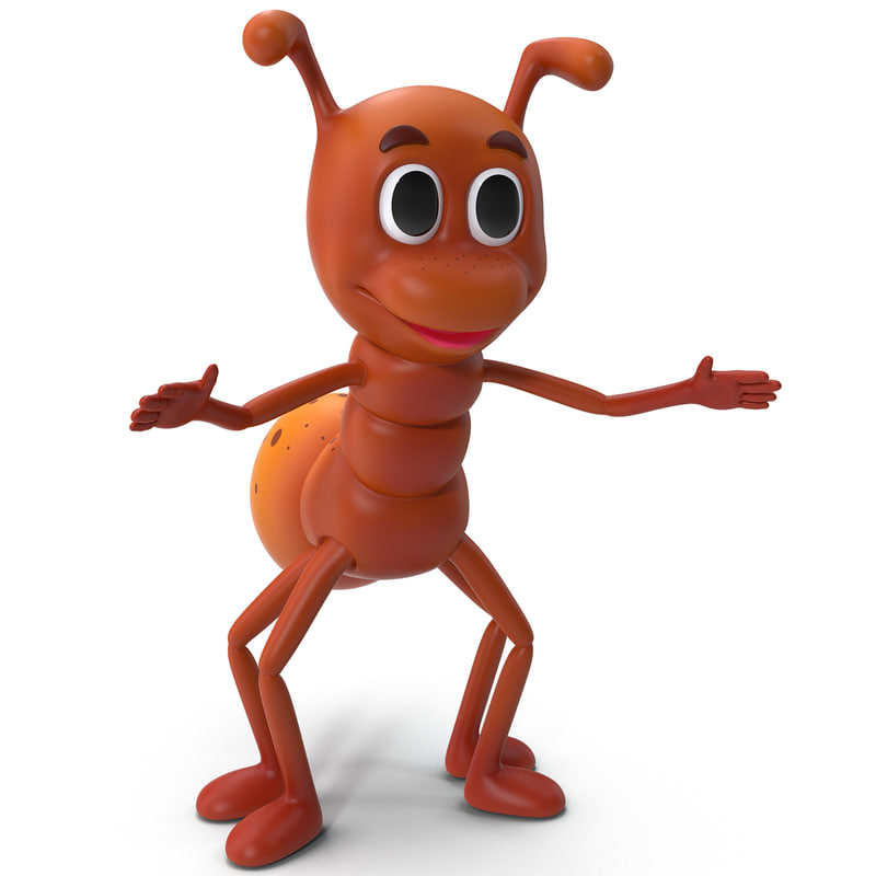 ant cartoon 3d model