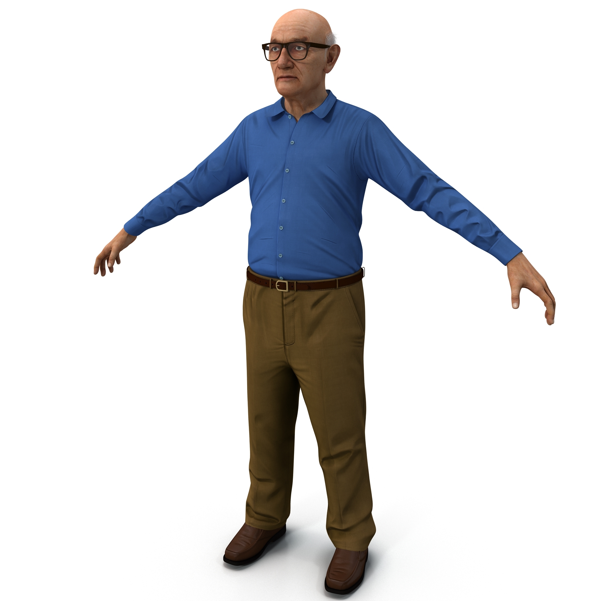 老人装备了2版本23d模型