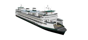 ferries washington state 3d model