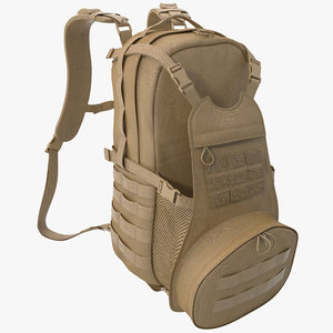 military backpack 3 3d max