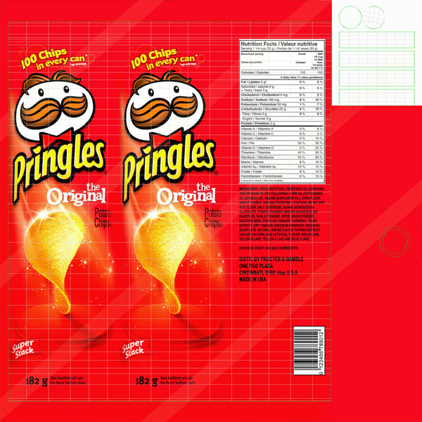 pringles potato chips 3d model