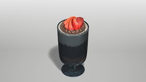 mini dessert mousse cup 3d 3ds