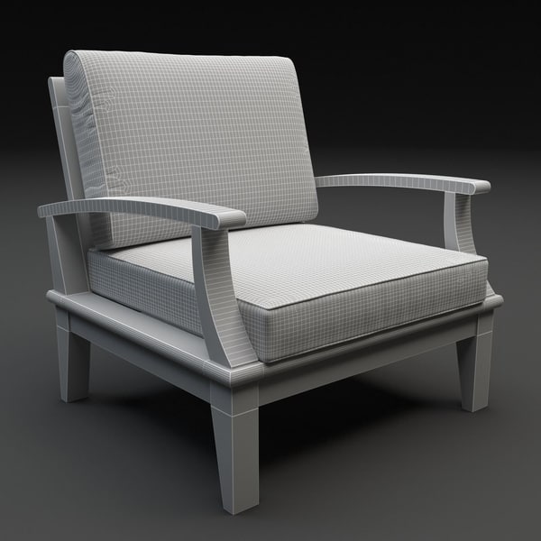3d model ventura teak outdoor furniture