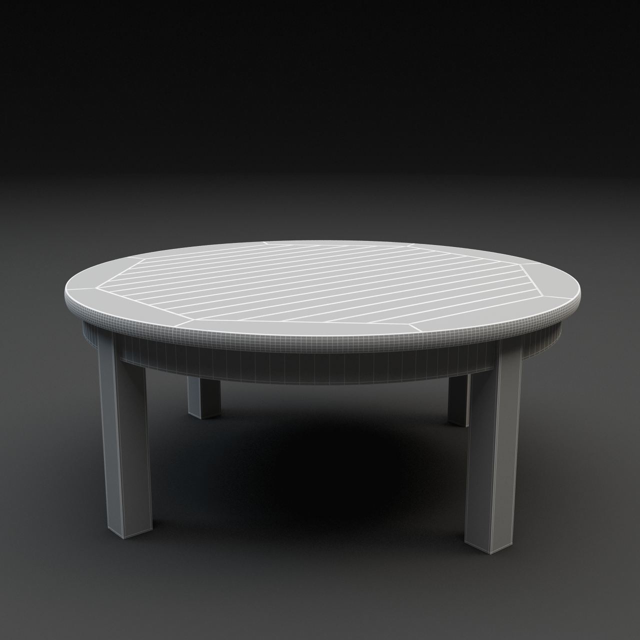3d model ventura teak outdoor furniture