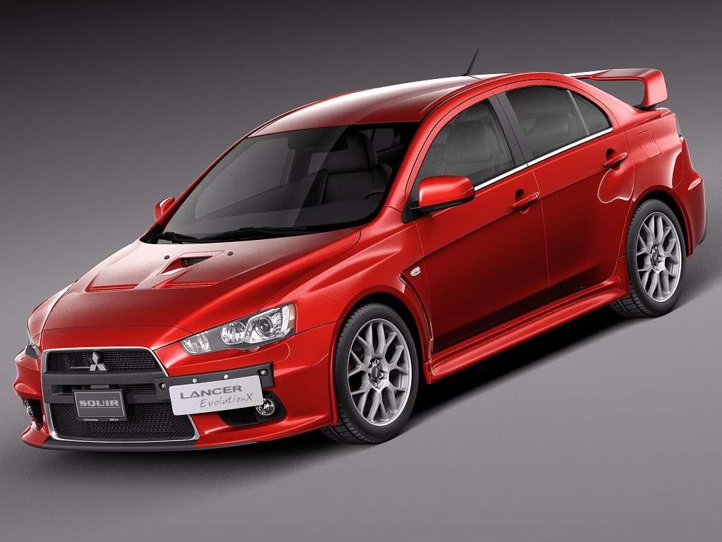 3d model mitsubishi 2008 lancer