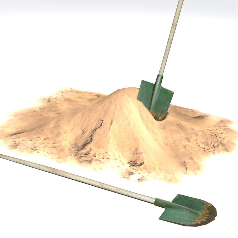 3d sand shovel
