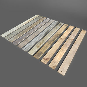 3d model wood planks