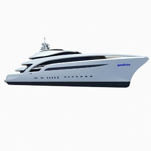 concept luxury superyacht 3d max