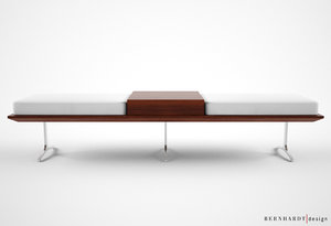 bernhardt design argon bench 3d model
