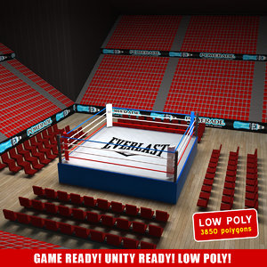 boxing arena 3d model