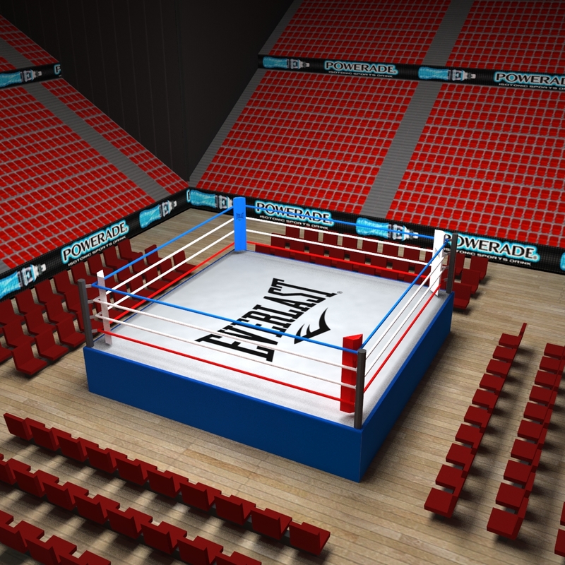 boxing arena 3d model