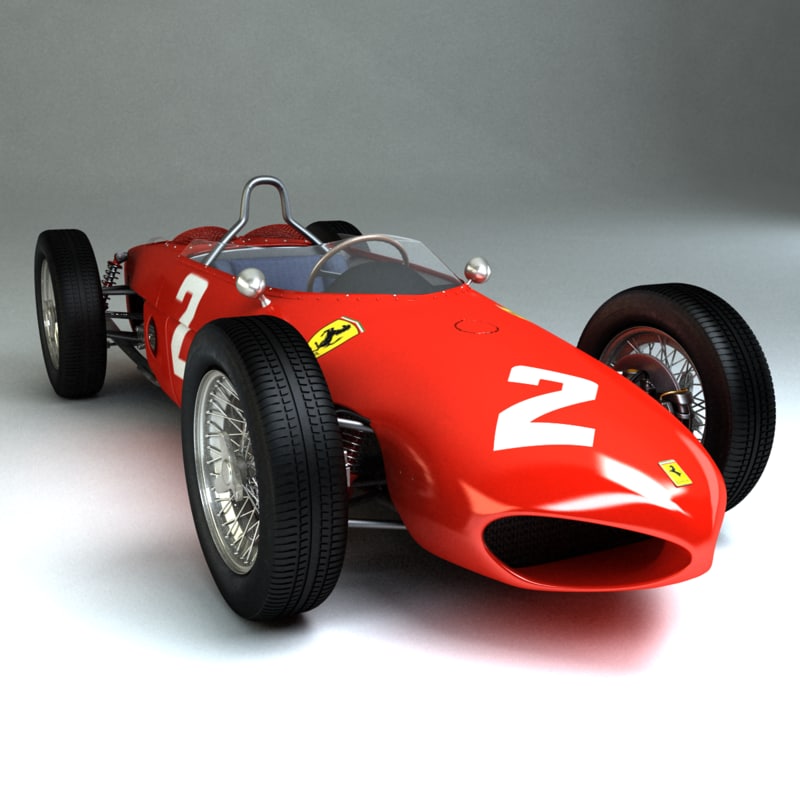 3d 1961 ferrari 156 car model