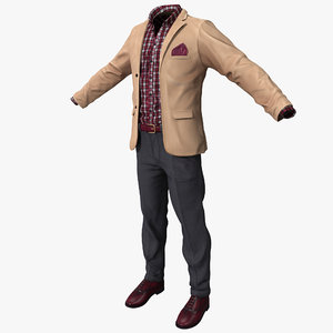 3ds max work casual clothes