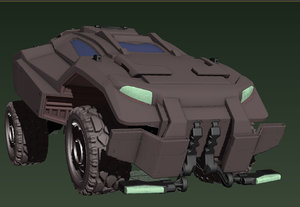 3d model military vehicle