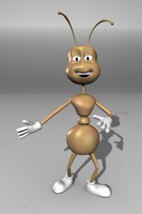 3d model ant character
