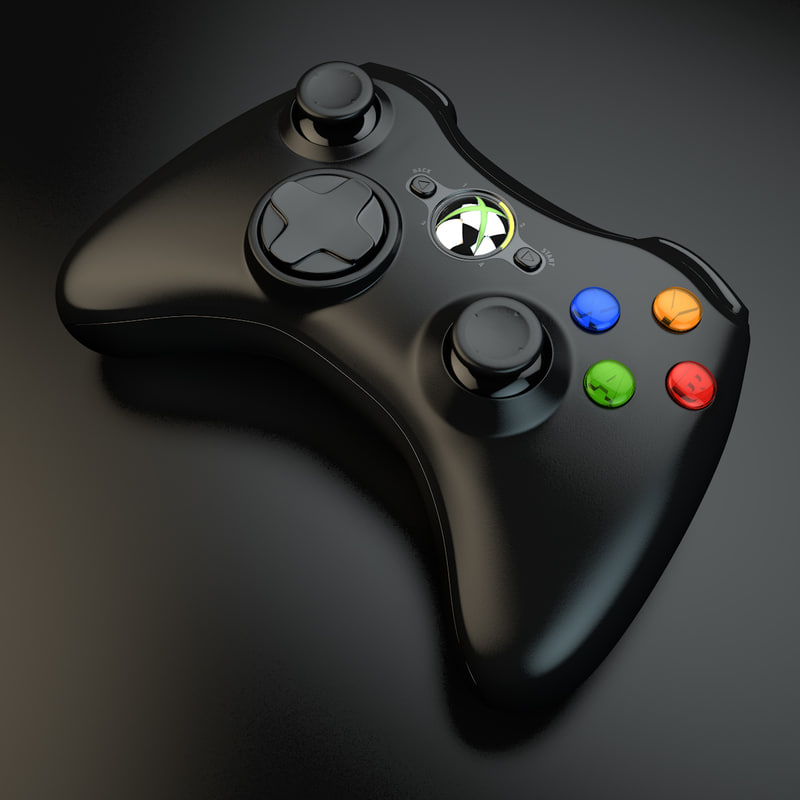 3d model xbox 360 controller