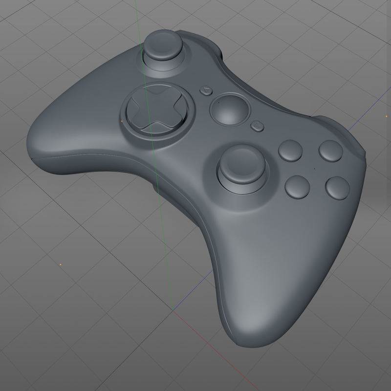 3d model xbox 360 controller