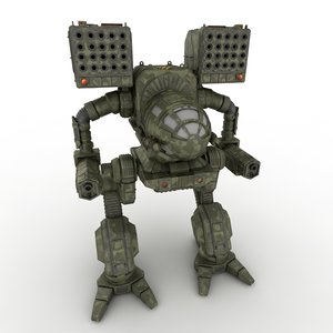 mechwarrior robot 3d model