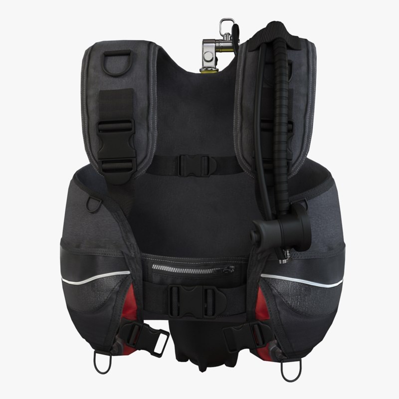 3d scuba bcd model