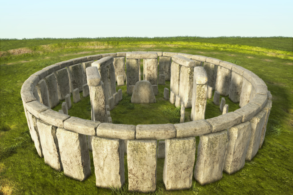 3d stonehenge stones model