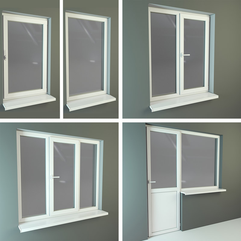3d model plastic windows