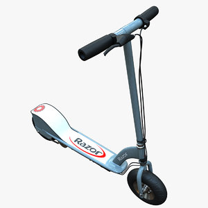 electric scooter 3d model
