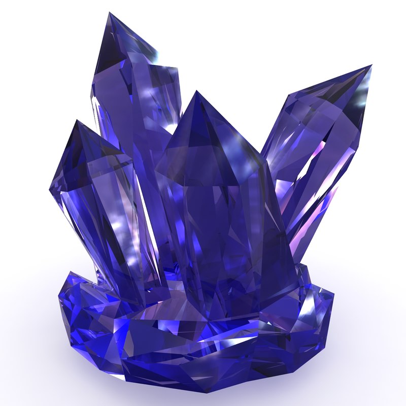  3d  model  realistic crystal 