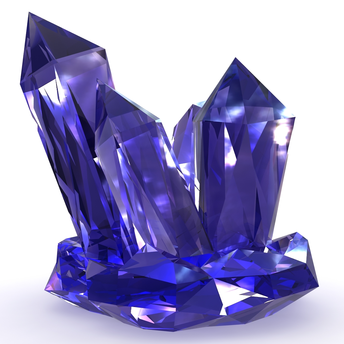 3d model realistic crystal