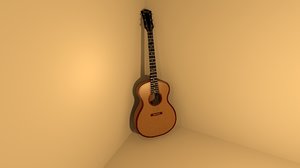 free acoustic guitar 3d model