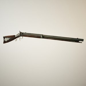 3d antique musket model