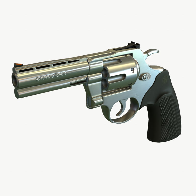 ready revolver 3d model