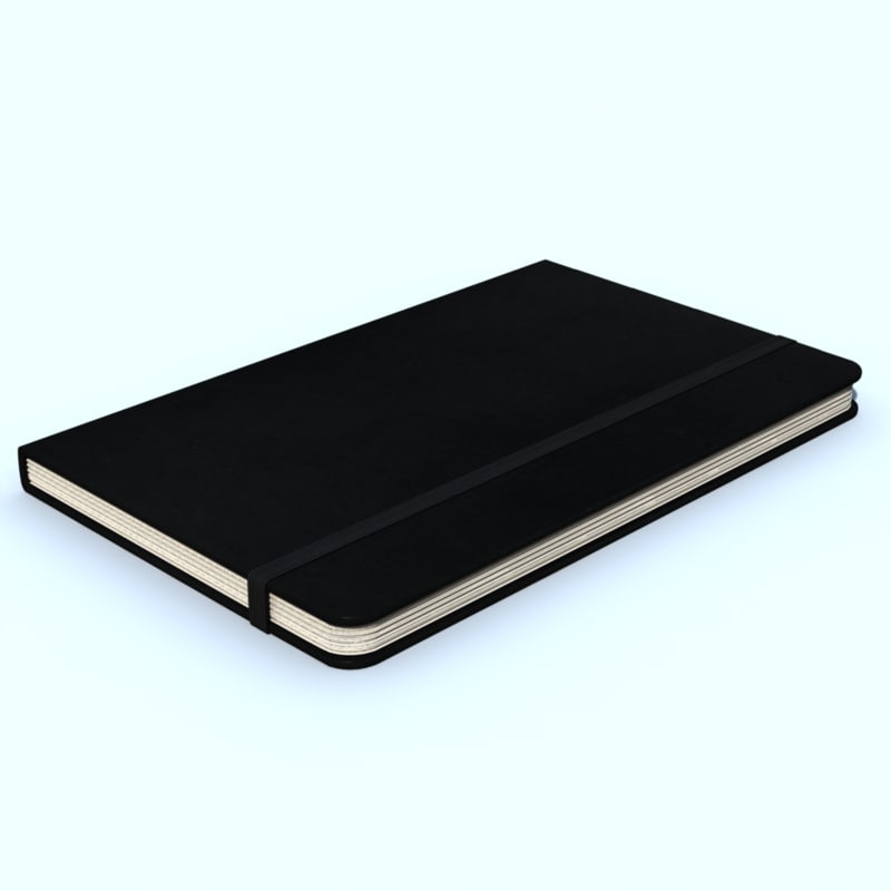moleskine journal notebook 3d max