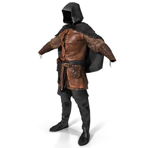 3d model medieval clothes