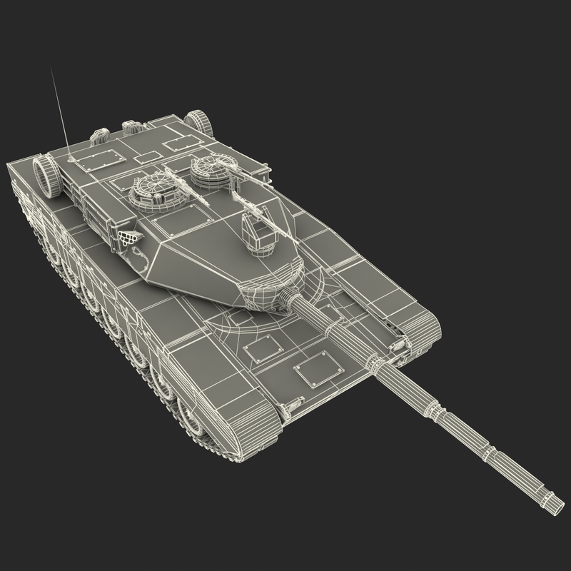 zulfiqar iranian main battle tank 3d model