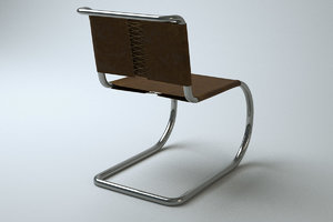 3d model of ludwig mies mr chair