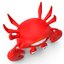 3d model cartoon crab