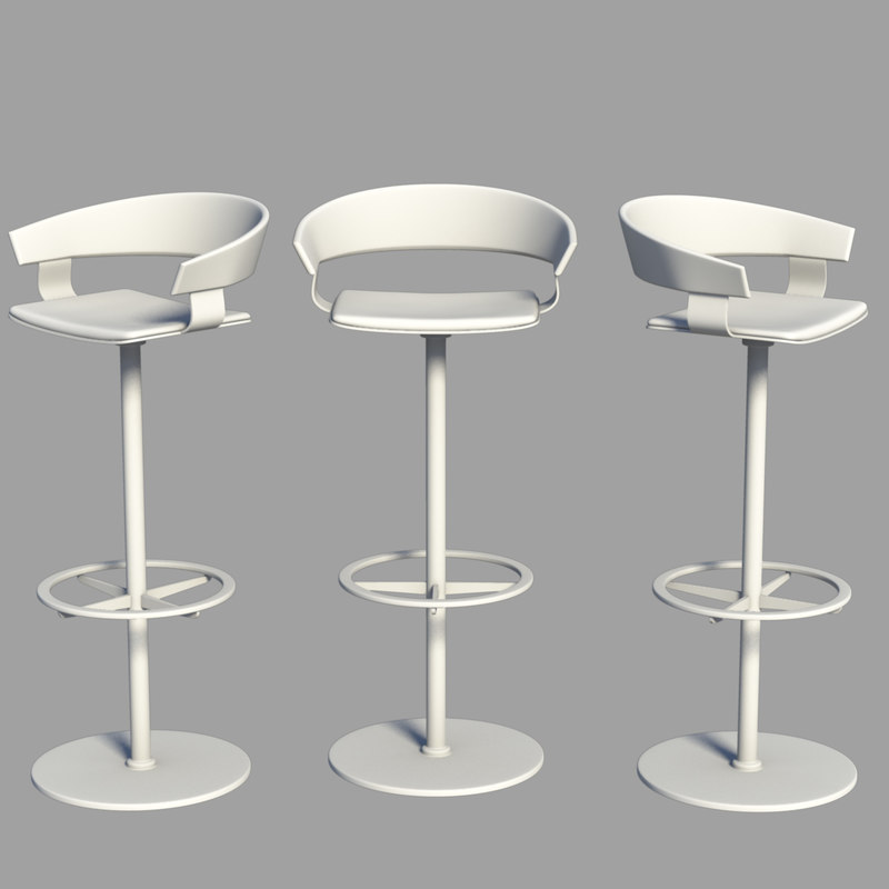 bar stool 3d obj