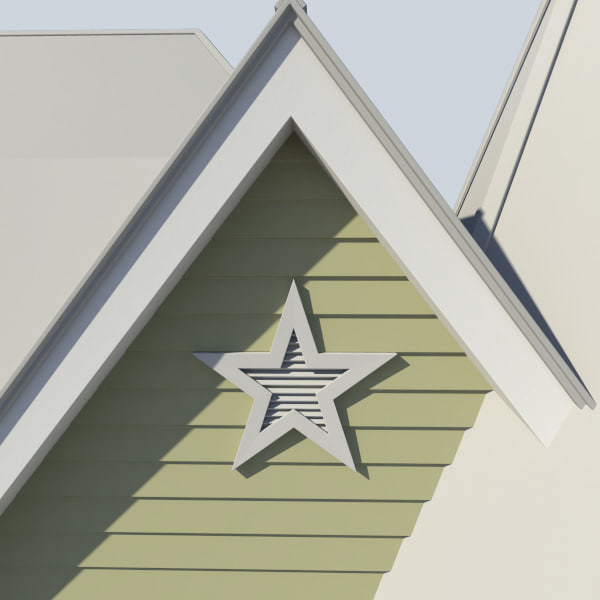 3d Model Decorative Gable Vent